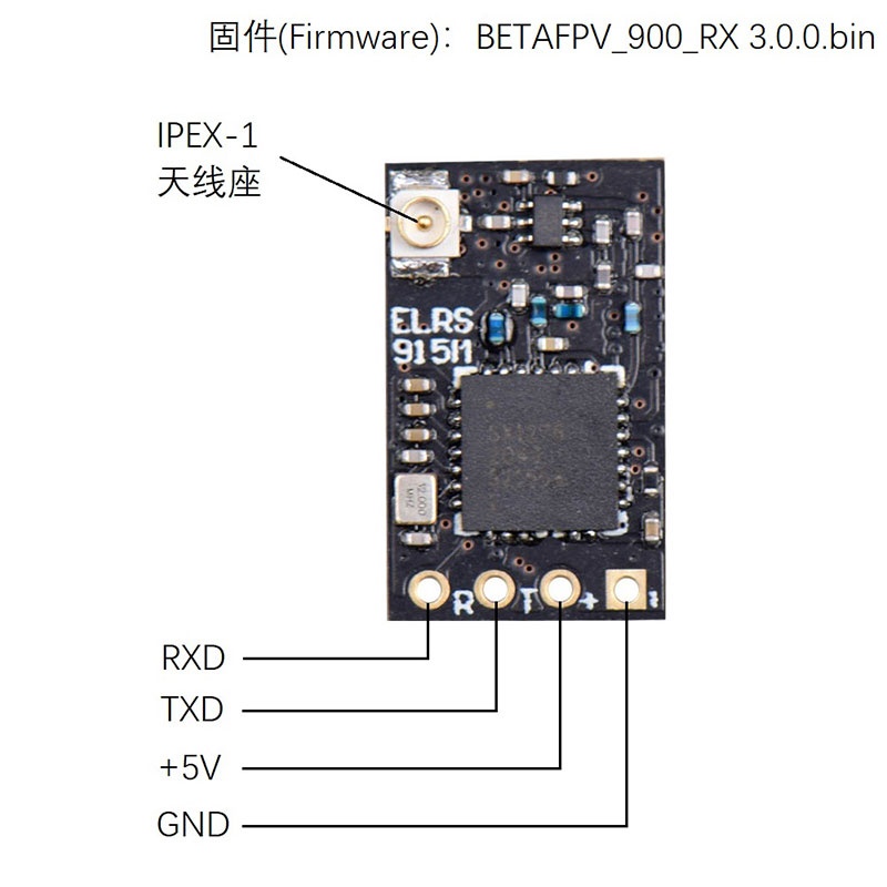 ExpressLRS 900RX open source ELRS high Refresh rate ultra small distance receiver 915M 868M